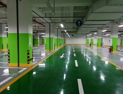 柘城柘城停车场标线施工