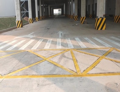 柘城柘城厂区道路标线施工