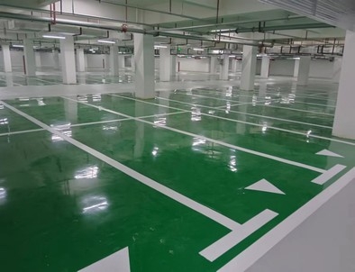 柘城柘城小区停车场标线
