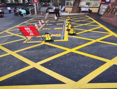 柘城柘城厂区划线,园区停车场划线,车库标识标线